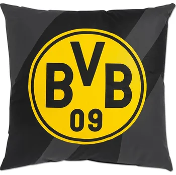 Polštář Fan-shop Polštářek BORUSSIA DORTMUND grey