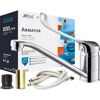 Vodovodní baterie Stojánková umyvadlová baterie Focus Sanitar Focus stříbrná