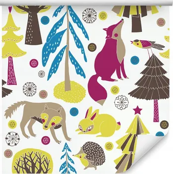 Tapeta Tapeta pro děti - lesní zvířátka /88998808