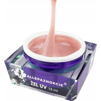 Lak na nehty Bázový a stavební Gel Allepaznokcie 15ml béžový a hnědý