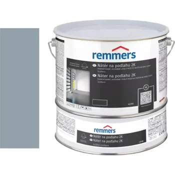 Lak na dřevo Remmers NÁTĚR NA PODLAHU 2K 5Kg 7761 (RAL 7001) Stříbřitě šedá - Silbergrau + dárek k objednávce nad 1000Kč