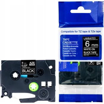 Pásek do tiskárny PÁSKA DO TISKÁRNY BROTHER ČERNÁ TZe-315 6mm TZ-315 TZ315