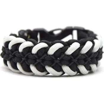 Náramek Cordell Paracord náramek komise Survival X - Velikost XL, Barva Černá