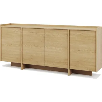 Komoda Komoda JAPANDI K4D | 200 cm | dub cremona | otevírání PUSH-OPEN