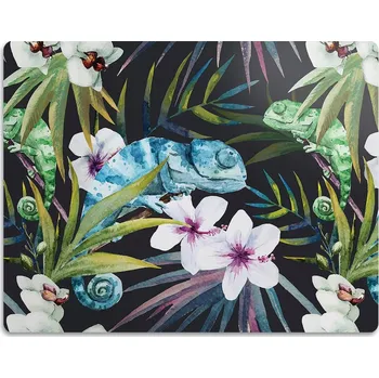 Miska pro psa Podložka na podlahu pod misky pro psa Kameleon 45x35 cm