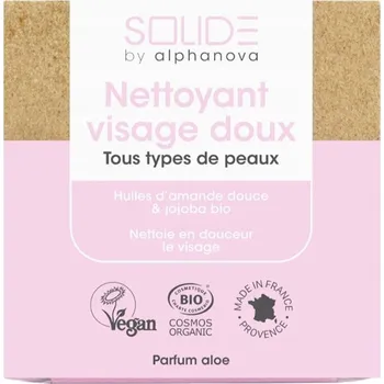 Mýdlo Alphanova Solide Tuhé mýdlo na obličej s jojobou