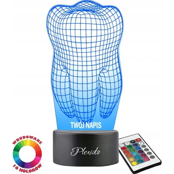 Lampička Noční lampa Plexido vícebarevná