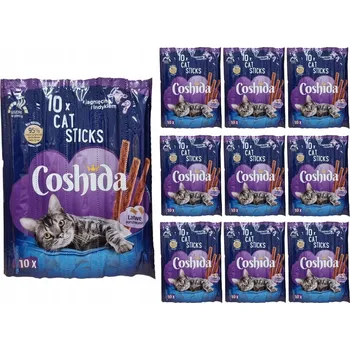 Krmivo pro kočku Kočičí tyčinky 10x10 ks pro kočky Krmivo Coshida Krůta
