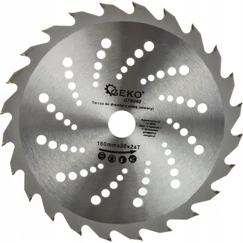 Řezný kotouč Řezací kotouč na dřevo Geko G78040 180 x 20 mm
