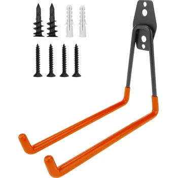 Věšák Nástěnný věšák ER4 kovový černý 20 kg