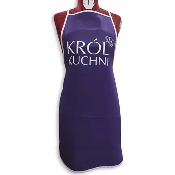 Kuchyňská zástěra Kuchyňská zástěra Král kuchyně fialová
