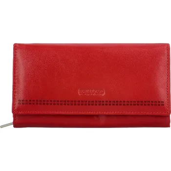 Peněženka Dámská kožená peněženka červená - Bellugio Mutiara červená