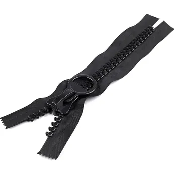 Zip Kostěný zip extra velký No 20 délka 25 cm Varianta: černá, Balení: 1 ks