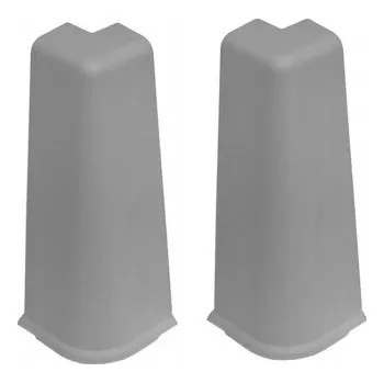 Podlahová lišta Vnější roh Cezar PVC 1 x 75, délka 3 cm, šedý