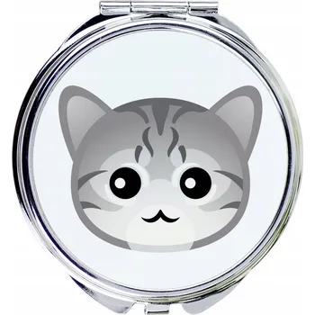 Kosmetické zrcátko Egyptská kočka Mau - kapesní zrcátko do kabelky Art-Dog