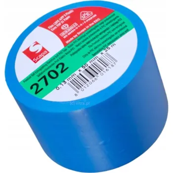 Lepicí páska PVC izolační páska 2702 50mm/25m modrá SCAPA samozhášivá, EN60454, VDE, UL, orig