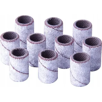 Brusné návleky průchozí pro manikúru a pedikúru bílé zrnitost 120 balení 10 Ks