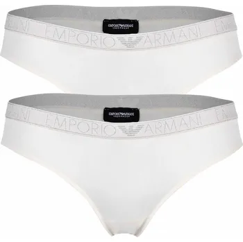 Kalhotky Dámské kalhotky 2PACK 163334 3F223 09210 ecru - Emporio Armani S