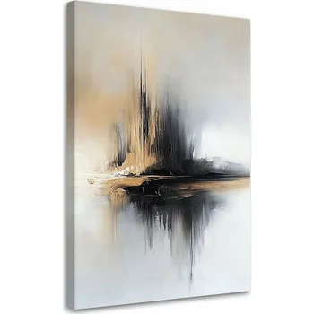 Obraz Obraz na plátně, Abstrakce Béžovo Šedá 60x90