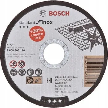 Řezný kotouč Řezací kotouč rovný Bosch 2608603170 115 mm