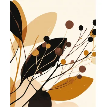 Plakát Plakát Podzimní Siluety bez rámu 40 x 50 cm