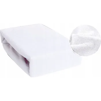 Prostěradlo Froté prostěradlo 90x200cm S GUMOU Bílé