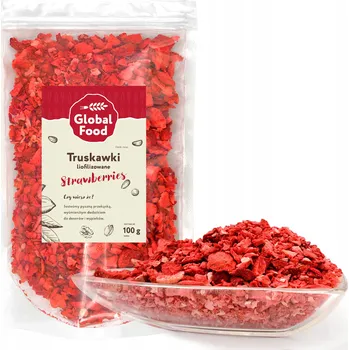 Sušené ovoce Lyofilizované jahody Global Food plátky 100 g