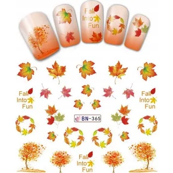 samolepka SAMOLEPKY NÁLEPKY NA NEHTY PODZIM LISTY BN-365