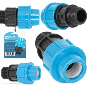 Vodovodní potrubí PE spojka TRCR 20 mm