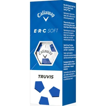 Golf CALLAWAY ERC Soft 25 Truvis golfové míčky bílo-modré (3 ks)