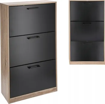 Botník Botník Jumi 60 x 113 x 24 cm černý