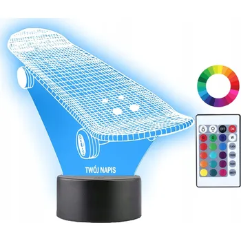 Lampička Noční lampa Plexido vícebarevná