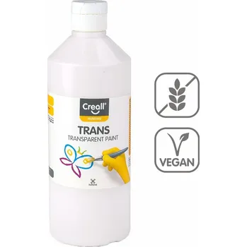 Vodová barva Transparentní barva Creall Trans - 500 ml / bílá
