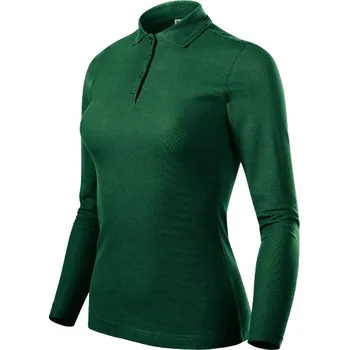 Dámská košile Pique Polo LS polokošile dámská dark green S
