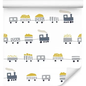 Fototapeta Tapeta POHÁDKOVÉ Vláčky Lokomotiva Vagóny pro Chlapce