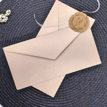 Obálka Obálka perleťová DL 210 x 110 mm, 1 kus, barva nude powder, gramáž 120 g