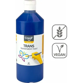 Vodová barva Transparentní barva Creall Trans - 500 ml / modrá