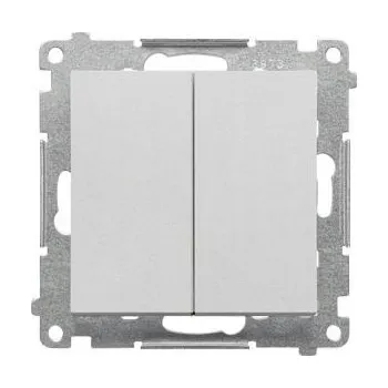 vypínač Simon 55 Spínač schodišťový s rychlosvorkami, hliník matný TW5.01/143