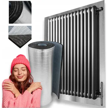 Radiátor Gumová pěna s hliníkem a lepidlem 19mm, clona za radiátor, silná a účinná