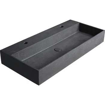 Umyvadlo Nábytkové umyvadlo obdélníkové Sapho 46,5 cm černé