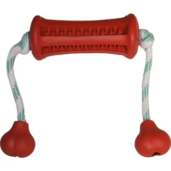 Hračka pro psa PALKAR dentální Curler s lanem 12/38cm červený