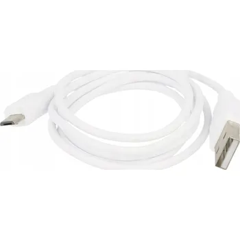Datový kabel Kabel BBE USB - microUSB typ B, 1 m, bílý