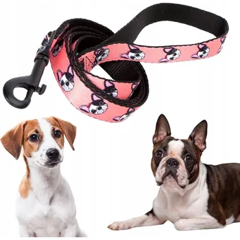 Vodítko pro psa Vodítko klasické pro malého až středního psa s rukojetí a módním potiskem S