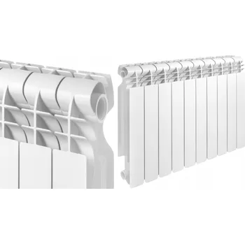 Radiátor ALUMINIOVÝ RADIÁTOR BÍLÝ 500x800 mm 10 ŽEBER