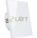 MILIO Skleněný nástěnný dotykový vypínač 9601 - bílý