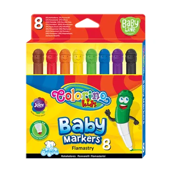 Colorino Kids Baby Markers fixy s kulatým hrotem 8ks