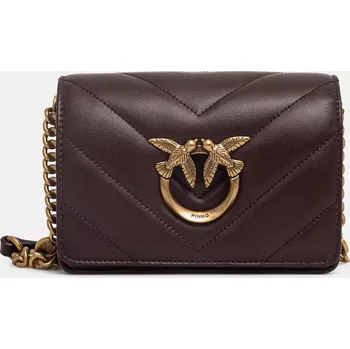 Kožená kabelka Pinko 100067.A136 hnědá 89X, vel. ONE SIZE
