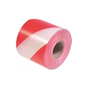 VÝSTRAŽNÁ PÁSKA BÍLO-ČERVENÁ 80mm/100m