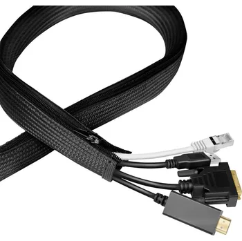 LogiLink KAB0082 KAB0082 ochrana kabelu 20 mm (max) černá 5 m