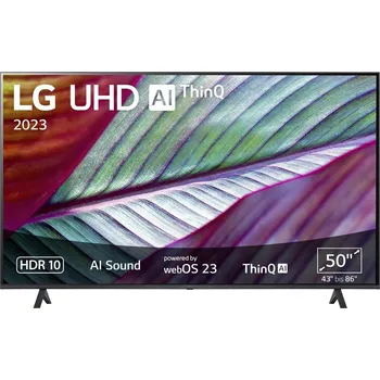 LG Electronics 50UR78006LK.AEUD LCD TV, 127 cm 50 palec, F (A - G), CI+, DVB-C, DVB-S2, DVB-T2, WLAN, UHD, Smart TV, čer